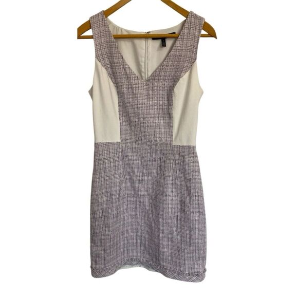 White House Black Market Women's Knit Dress Size 6 Lined Zip Up Sleeveless - Picture 2 of 9